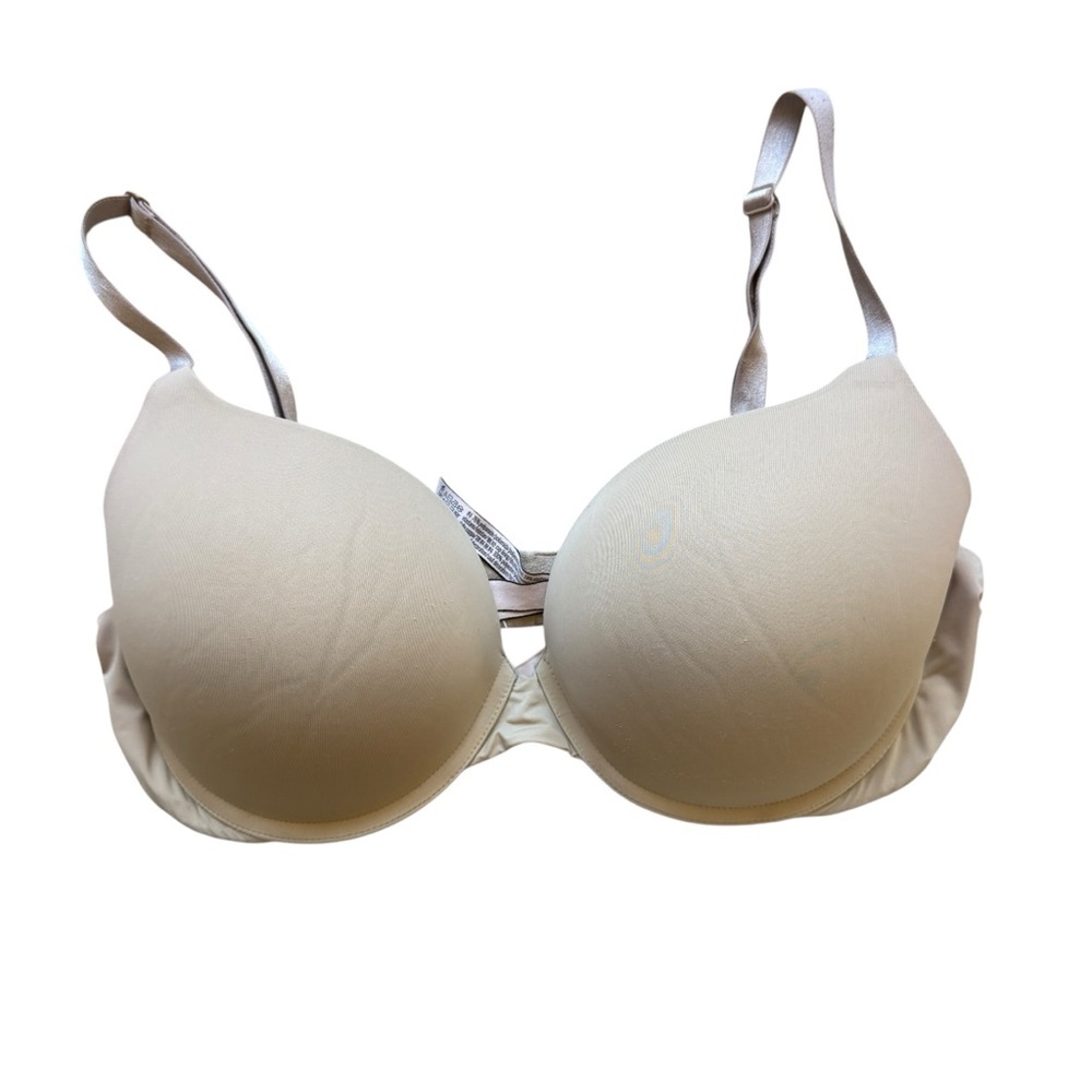 Victoria’s Secret Push-Up Full Coverage Underwire T-Shirt Bra Beige Nude 38D